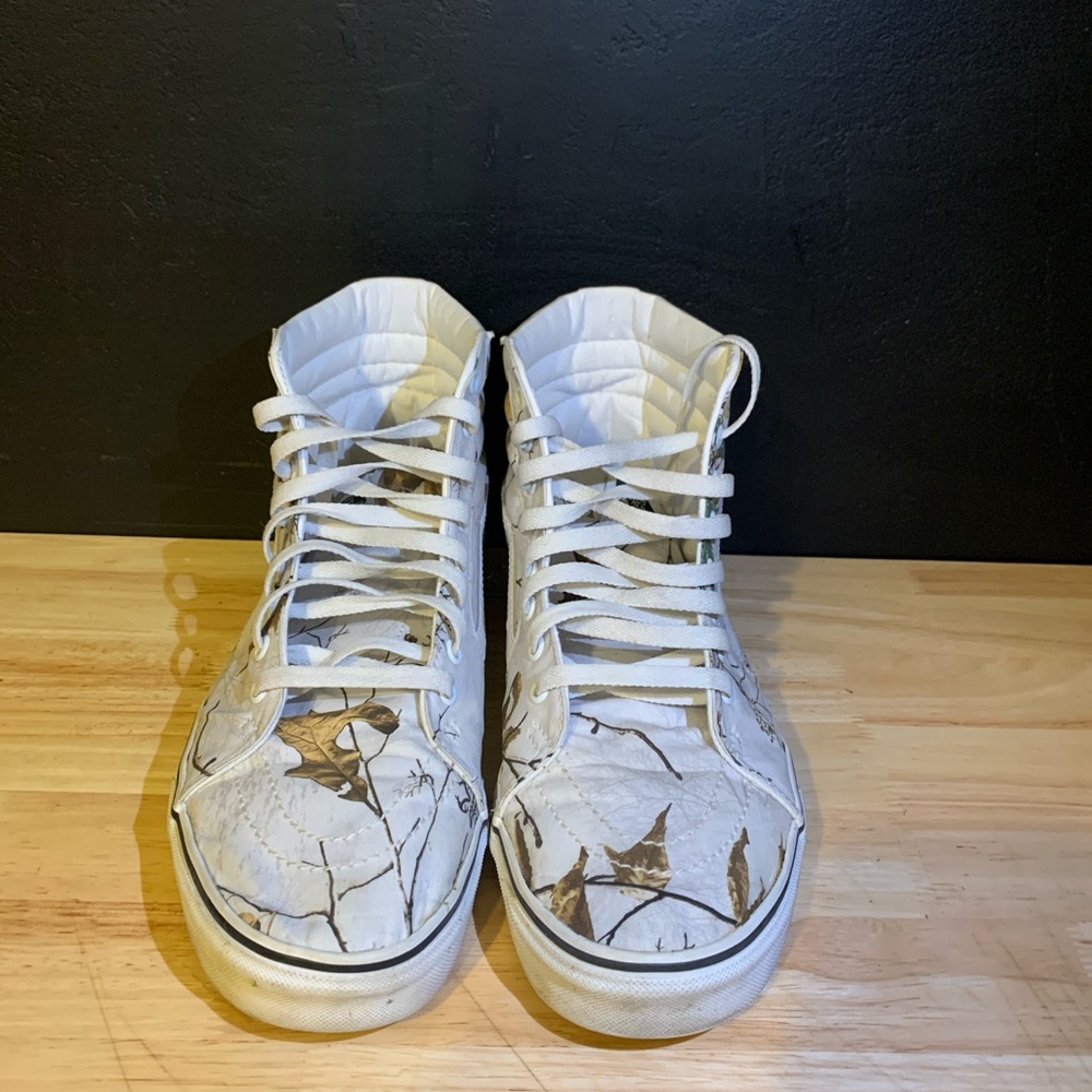 Vans White Realtree High-Tops